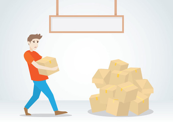 Hoarding Billboard Delivery Illustration - vector gratuit #366535
